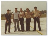 George and Crew at the Compass Rose Oceana 7-1979